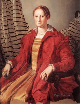  dama Pintura - Retrato de una dama Florencia Agnolo Bronzino